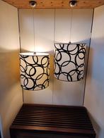 Grote hanglampen met stoffen kap, 50 tot 75 cm, Verzenden, Zo goed als nieuw, Metaal