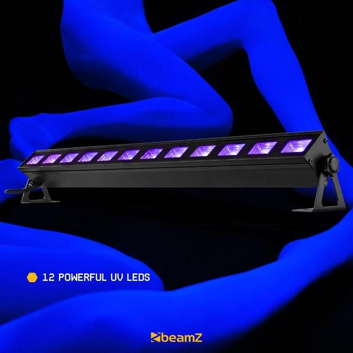 BeamZ Blacklight Blacklights UVBAR, Muziek en Instrumenten, Licht en Laser, Nieuw, Licht, Geluidgestuurd, Kleur, Stroboscoopeffect