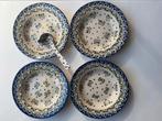 Bunzlau Castle set 4 diepe borden soep /pasta + lepel, Huis en Inrichting, Keuken | Servies, Keramiek, Ophalen of Verzenden, Zo goed als nieuw