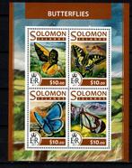solomon isl 2017 pf blok vlinders insecten butterflies 2, Ophalen of Verzenden, Postfris, Dier of Natuur