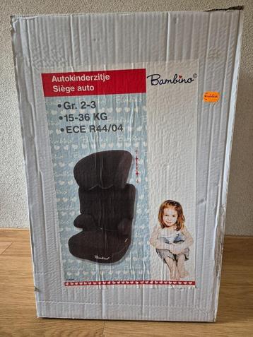 Autokinderzitje Bambino groep 2-3 (15-36 kg) NIEUW beschikbaar voor biedingen