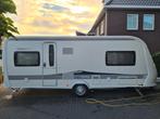 Hobby 560 UL prestige 2012 | voortent | airco | mover, Caravans en Kamperen, Hordeur, Particulier, Rondzit, 2 aparte bedden