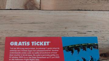 Walibi 3e gratis beschikbaar voor biedingen