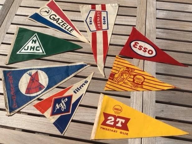 Vaantjes van bedrijven, Diversen, Vlaggen en Wimpels, Gebruikt, Verzenden