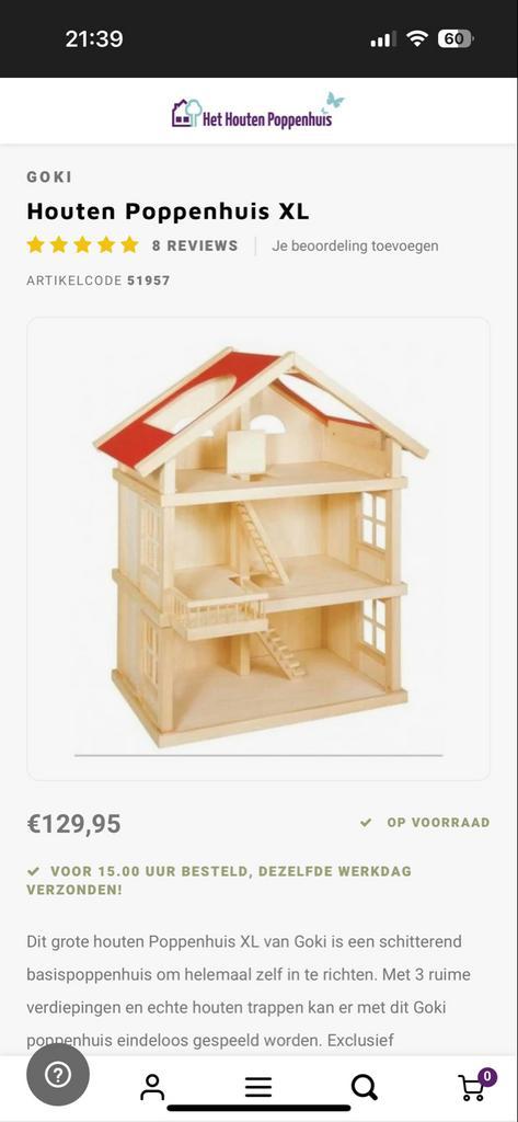 Goki XL Poppenhuis - met veel poppetjes - meer dan compleet, Kinderen en Baby's, Speelgoed | Poppenhuizen, Gebruikt, Poppenhuis