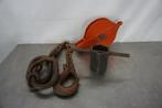 oud gereedschap takelblok, ketting | ijzer - decoratie?, Antiek en Kunst, Antiek | Gereedschap en Instrumenten, Ophalen