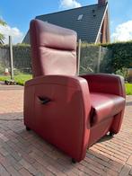 Bordeaux leren sta op stoel, Ophalen, Gebruikt, Leer, 75 tot 100 cm