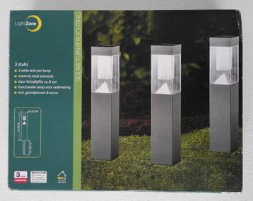 Lightzone solar tuinverlichting 3 stuks beschikbaar voor biedingen