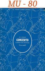 MU - 80 Clarinet bladmuziek Concerto - W.A.Mozart   Clarinet, Muziek en Instrumenten, Bladmuziek, Piano, Gebruikt, Ophalen of Verzenden
