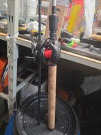 Baitcaster reel en hengel, Ophalen of Verzenden, Gebruikt