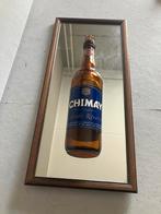 Chimay bar spiegel met echte halve fles, uniek reclamebord, Verzamelen, Merken en Reclamevoorwerpen, Ophalen of Verzenden, Gebruikt