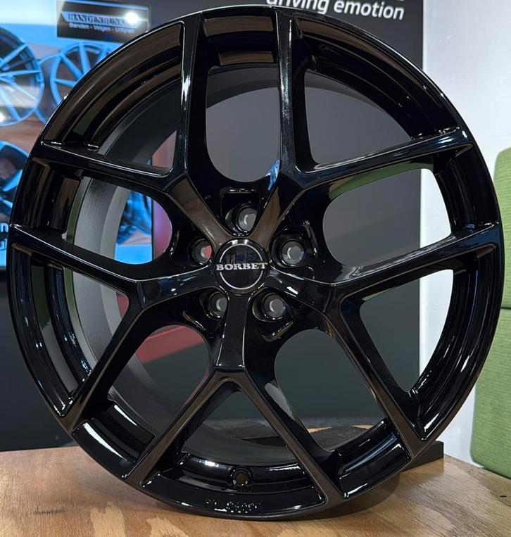 18" zwarte velgen voor Audi A1 Volkswagen Polo Ibiza 5x100, Auto-onderdelen, Banden en Velgen, Velg(en), Zomerbanden, 18 inch