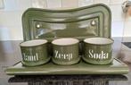 Emaile rek Zand Zeep Soda Vintage, Ophalen of Verzenden
