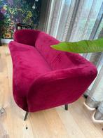 Bank stof 220 lang en 90 cm diep, Ophalen, Gebruikt, Tweepersoons, 75 tot 100 cm