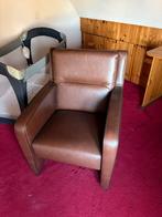 Gratis af te halen leren stoel, Huis en Inrichting, Fauteuils, Ophalen of Verzenden, Zo goed als nieuw, 75 tot 100 cm, 50 tot 75 cm