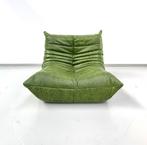 Togo Chair in Green  attributed to M. Ducaroy - Ligne Roset., Paris, Overige kleuren, Design, Leer