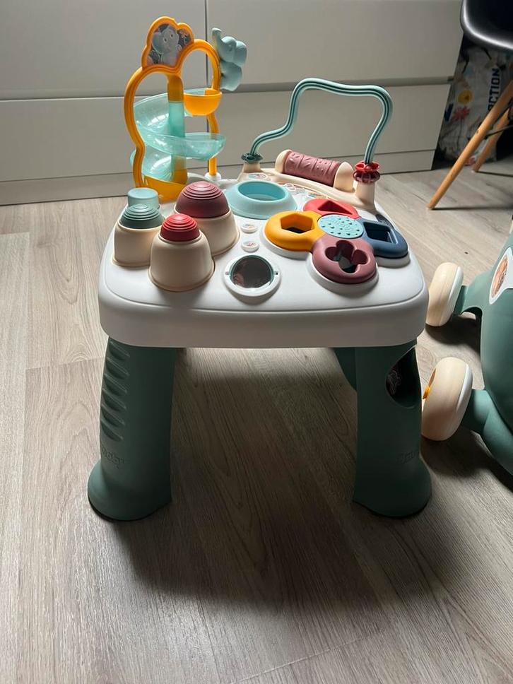 Smoby Little – Activiteitentafel & Loopwagen (2-in-1 set), Kinderen en Baby's, Speelgoed | Speeltafels, Zo goed als nieuw, Ophalen