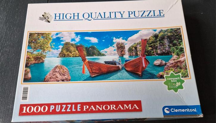 Clementoni Puzzel 1000 Stukjes - Thailand Panorama, Hobby en Vrije tijd, Denksport en Puzzels, Zo goed als nieuw, Legpuzzel, 500 t/m 1500 stukjes