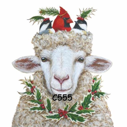 Servetten decoupage/bullet journal – schaap C555, Hobby en Vrije tijd, Knutselen, Nieuw, Materiaal, Verzenden