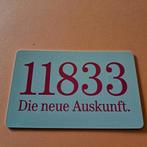 Telefoonkaart 11833 - Die neue Auskunft, Verzamelen, Telefoonkaarten, Ophalen of Verzenden, Buitenland