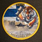 KLU 313 Squadron Agile Tiger 2025 Patch, Ophalen of Verzenden, Luchtmacht, Nederland, Embleem of Badge