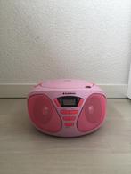 Roze radio cd-speler, Met cd-speler, Gebruikt, Ophalen of Verzenden, Radio