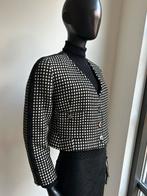 Guy Laroche kort blazer jasje zwart ecru mt 40, Maat 38/40 (M), Cristian Lacroix, Guy Laroche, Zwart