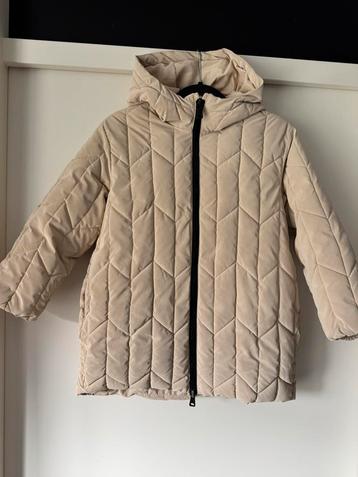 Zara Tussenjas/Winterjas Crème - Maat 134 beschikbaar voor biedingen