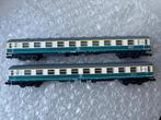 2x Trix N Rijtuigen Crème/Oceaanblauw., Gelijkstroom, Trix, Wagon, Ophalen of Verzenden