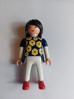 🎄Playmobil poppetje vrouw paars shirt broek wit 1992 zgan, Ophalen of Verzenden, Zo goed als nieuw, Los playmobil