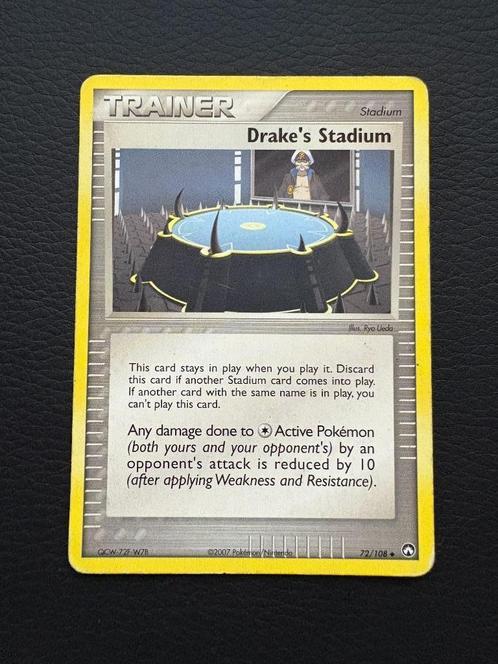 Drake's Stadium #72 Pokemon Power Keepers, Hobby en Vrije tijd, Verzamelkaartspellen | Pokémon, Zo goed als nieuw, Losse kaart