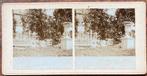 Stereofoto BELGISCH PARK Badhuisweg DEN HAAG 1890-1900, Verzamelen, Gebruikt, Verzenden, Foto, Voor 1940
