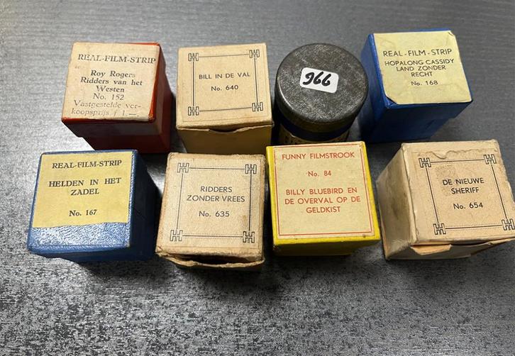 WESTERN FILMSTRIPS Voor toverlantaarn Cowboy Indiaan, Antiek en Kunst, Antiek | Speelgoed, Ophalen of Verzenden