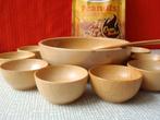 vintage PINDA-PARTY-SET van hout, Antiek en Kunst, Ophalen of Verzenden