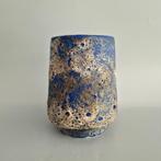 Vintage West-Duitse Fat Lava vaas. Ruscha 808-2 blauw, Ophalen of Verzenden
