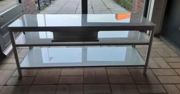 TV tafel Van glas 120cm bij 40 cm