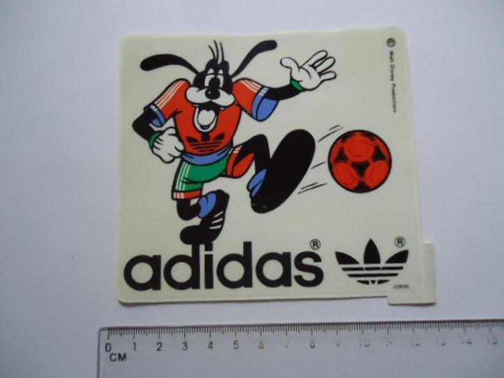 sticker oud GOOFY strip ADIDAS Tango voetbal walt disney --, Verzamelen, Stickers, Zo goed als nieuw, Verzenden