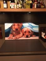 Canvas schilderij 40x80 cm hond honden, Huis en Inrichting, Woonaccessoires | Schilderijen, Tekeningen en Foto's, 75 tot 100 cm