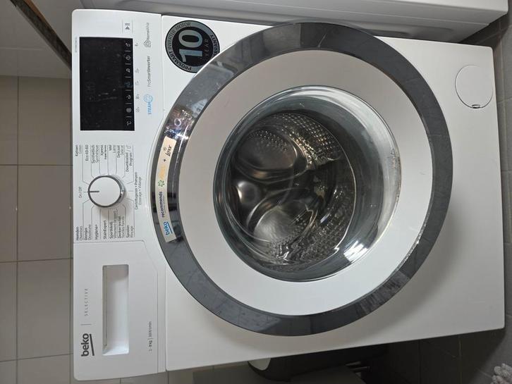 BEKO WASMACHINE, Witgoed en Apparatuur, Wasmachines, Zo goed als nieuw, Voorlader, 8 tot 10 kg, 85 tot 90 cm, 1600 toeren of meer