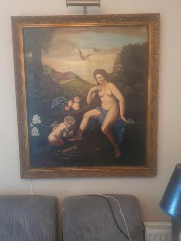 Te koop klassiek schilderij groot beschikbaar voor biedingen