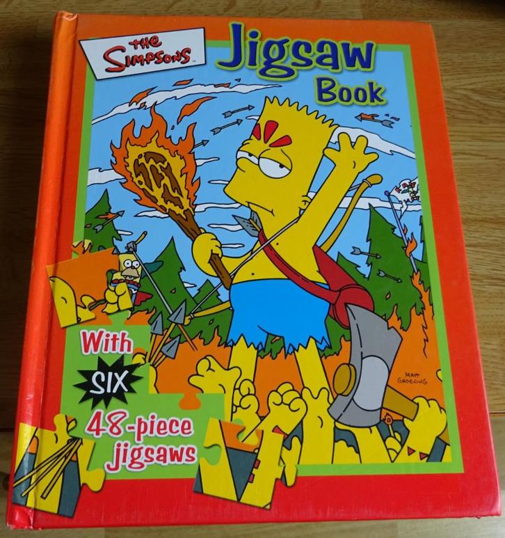 Puzzelboek – Jigsaw Book – The Simpsons – 6 puzzels 48 stuk, Hobby en Vrije tijd, Denksport en Puzzels, Zo goed als nieuw, Legpuzzel