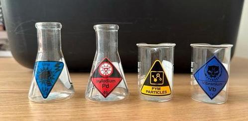 Disneyland Paris Avengers Campus Set 4 Spider-Man Shot Glass, Verzamelen, Disney, Zo goed als nieuw, Overige figuren, Ophalen of Verzenden