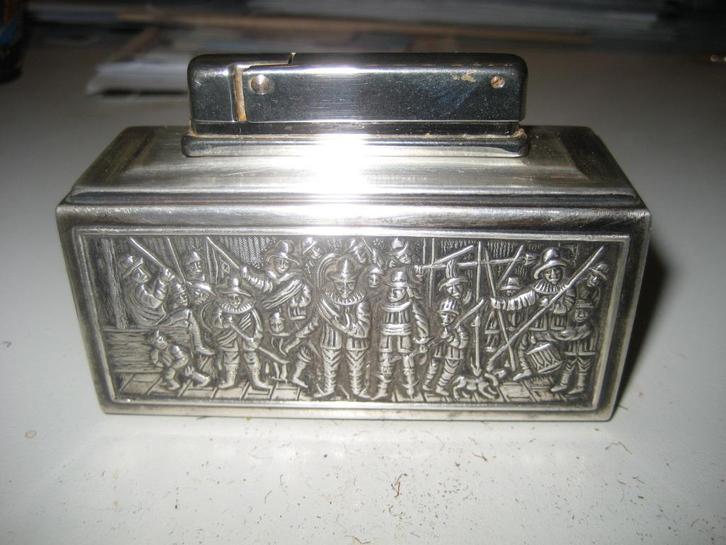 Aansteker Nachtwacht schilderij, Verzamelen, Rookartikelen, Aanstekers en Luciferdoosjes, Gebruikt, Aansteker, Ophalen of Verzenden