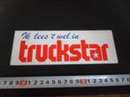 sticker Ik lees 't wel in TRUCKSTAR  XPLB607*, Ophalen, Zo goed als nieuw, Sticker