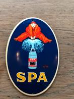 SPA emaille reclamebord, Ophalen of Verzenden, Zo goed als nieuw, Reclamebord