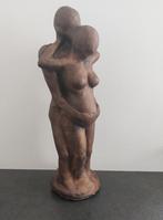 Zwaar massief beeld man met zwangere vrouw, Antiek en Kunst, Kunst | Beelden en Houtsnijwerken, Ophalen of Verzenden