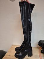 Overknee dameslaarzen Zara 37 maat, Ophalen, Zo goed als nieuw, Zwart, Hoge laarzen