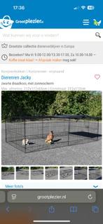 Konijnenren groot met dak/zonnescherm, Dieren en Toebehoren, Ophalen, 110 cm of meer, 60 tot 90 cm, Zo goed als nieuw