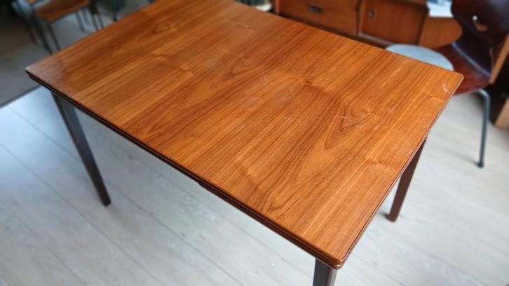 Vintage Houten Eettafel, Huis en Inrichting, Tafels | Eettafels, Gebruikt, 50 tot 100 cm, 150 tot 200 cm, Vijf personen of meer