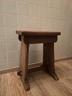 Authentiek Houten Kerkbankje / Krukje, Huis en Inrichting, Stoelen, Ophalen, Gebruikt, Bruin, Eén